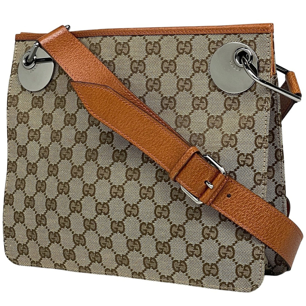 Gucci GG shoulder bag canvas brown